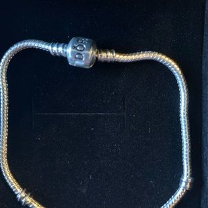 Silver charm bracelet for women